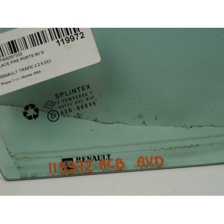 GLACE FIXE PORTE AV D