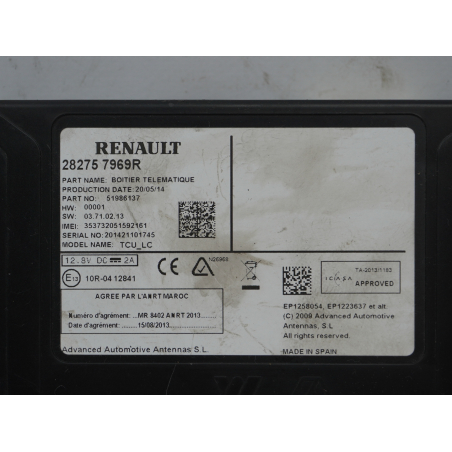 Module de navigation occasion RENAULT SCENIC III Phase 3 - 1.2i 132ch