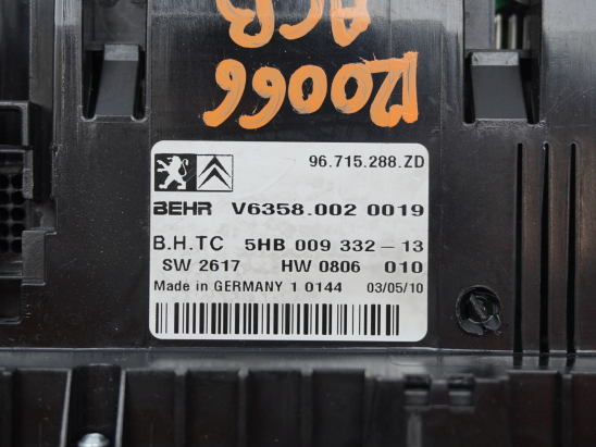 COMMANDE DE CHAUFFAGE