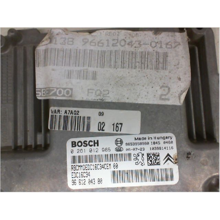 Calculateur moteur occasion PEUGEOT 207 Phase 1 - 1.6 HDI 16v 110ch