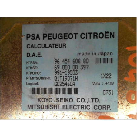 Calculateur direction assistee occasion CITROEN C3 I Phase 1 - 1.4 HDi