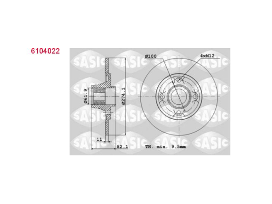 Jeu Disques Sasic 6104022