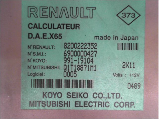 Calculateur direction assistee occasion RENAULT CLIO II Phase 2 - 1.5 DCI 65ch