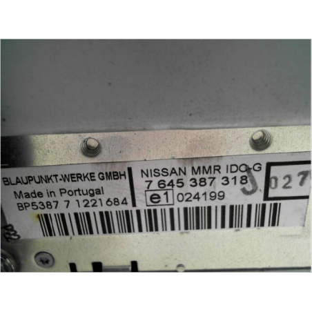Autoradio occasion NISSAN NOTE I Phase 1 - 1.5 DCI 86ch