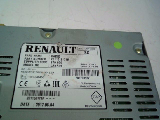 Autoradio occasion RENAULT SCENIC IV Phase 1 - 1.5 DCI 100ch