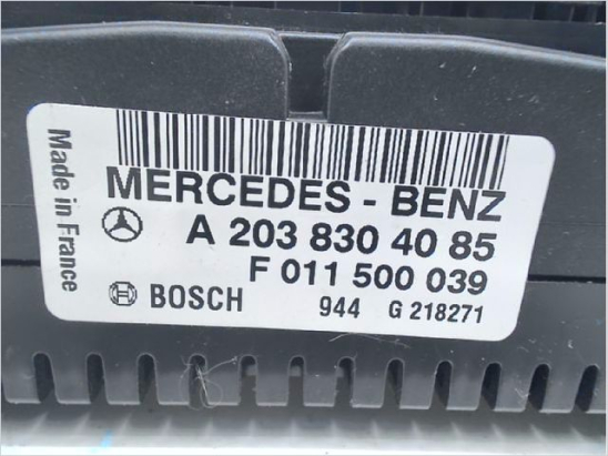 Commande de chauffage occasion MERCEDES CLASSE C II Phase 2 - C 200 CDi