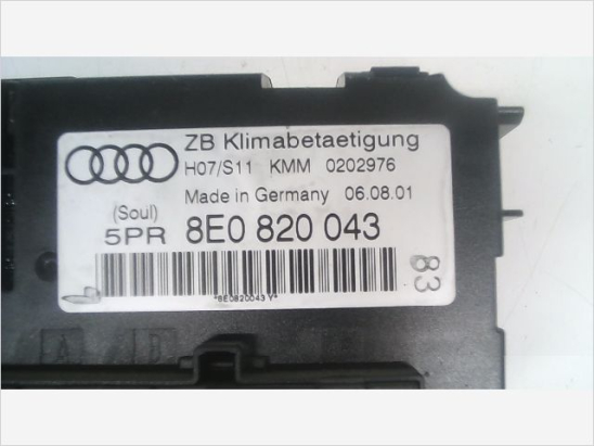 Commande de chauffage occasion AUDI A4 II Phase 1 - 2.5 TDI 155ch