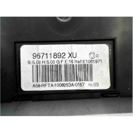 Commande de chauffage occasion CITROEN C3 PICASSO Phase 1 - 1.6 HDi 16v 110ch