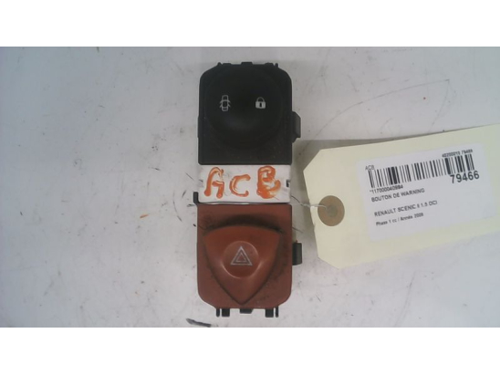 Bouton de warning occasion RENAULT SCENIC II Phase 1 - 1.5 DCI 105ch