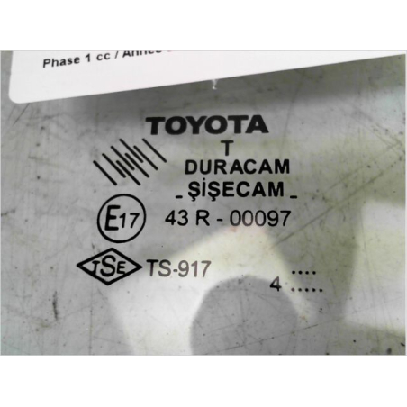 Glace porte ar d occasion TOYOTA COROLLA VERSO II Phase 1 - 115 D-4D