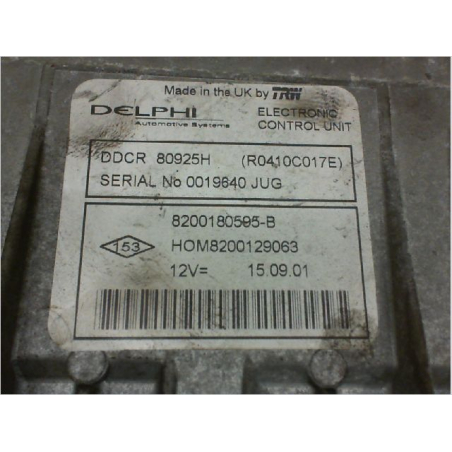 Calculateur moteur occasion RENAULT CLIO II Phase 2 - 1.5 DCI 65ch