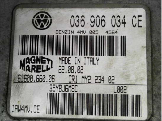 Calculateur moteur occasion VOLKSWAGEN LUPO Phase 1 - 1.4