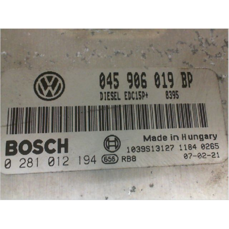 Calculateur moteur occasion VOLKSWAGEN POLO IV Phase 2 - 1.4 TDI 70ch