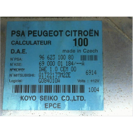 Calculateur direction assistee occasion CITROEN C3 I Phase 2 - 1.6 HDi 16v 92ch