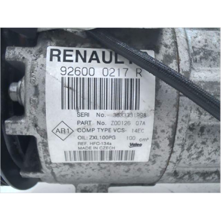 Compresseur air conditionne occasion RENAULT CLIO IV Phase 1 - 0.9 TCE 90ch