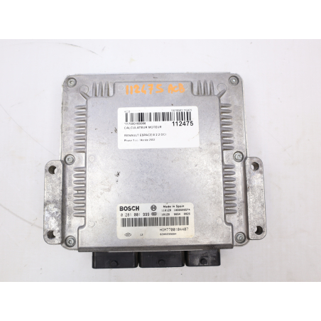 Calculateur moteur occasion RENAULT ESPACE III Phase 1 - 2.2 DCI 130ch