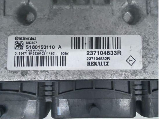 Calculateur moteur occasion RENAULT MEGANE III Phase 3 - 1.5 DCI 110ch