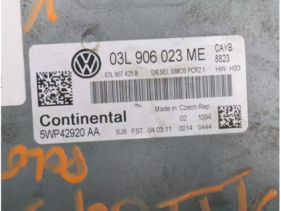 Calculateur moteur occasion VOLKSWAGEN POLO V Phase 1 - 1.6 TDI 90