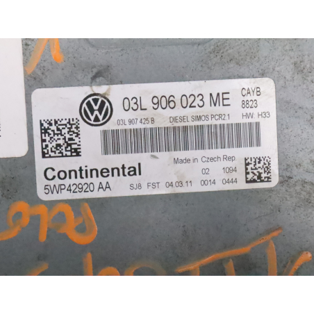 Calculateur moteur occasion VOLKSWAGEN POLO V Phase 1 - 1.6 TDI 90