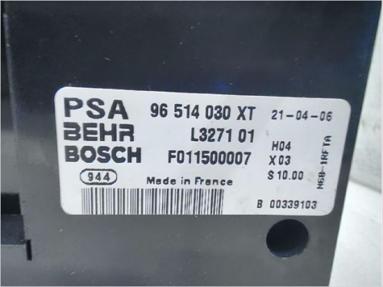 Commande de chauffage occasion CITROEN XSARA PICASSO Phase 2 - 1.6i 16v